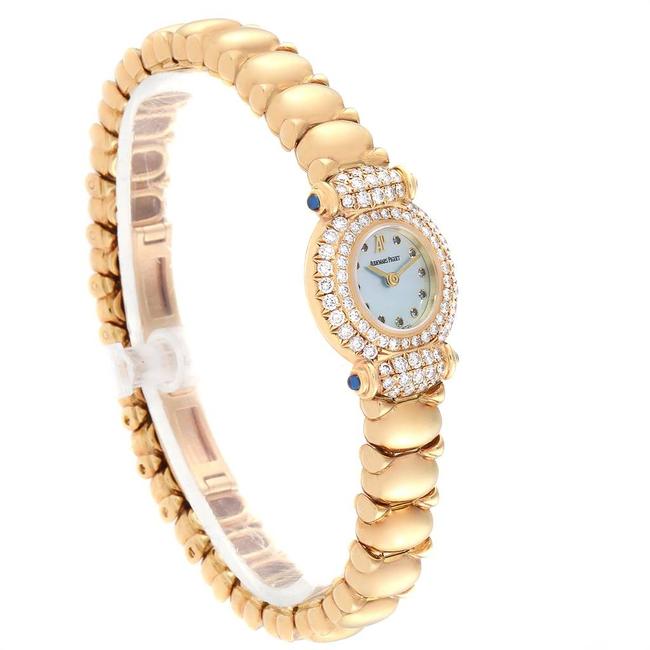 Audemars Piguet Blue Mop Diamond 18k Yellow Gold Womens Wristwatch 21.2mm X 25.5mm Watch Audemars Piguet Blue Mop Diamond 18k Yellow Gold Womens Wristwatch 21.2mm X 25.5mm Watch