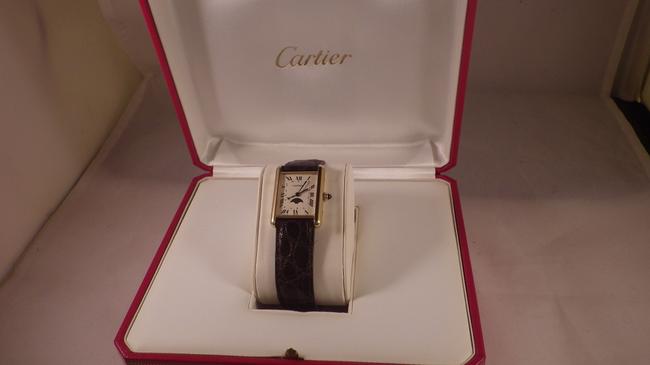 Cartier 18k Solid Gold Louis with Date Pointer and Moon Phase Watch Cartier 18k Solid Gold Louis with Date Pointer and Moon Phase Watch