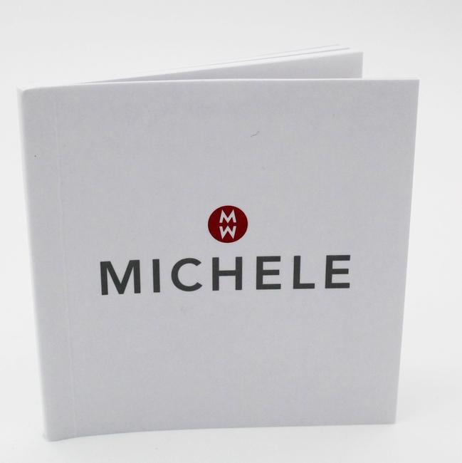 Michele White/Silver Tone/Gold Tone Jelly Tahitian Bean Large Mww12f000056 Two 40 Mm Watch Michele White/Silver Tone/Gold Tone Jelly Tahitian Bean Large Mww12f000056 Two 40 Mm Watch