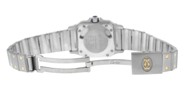 Cartier Yellow Gold Silver Ladies Santos 1170902 Steel 18k 24mm Watch Cartier Yellow Gold Silver Ladies Santos 1170902 Steel 18k 24mm Watch