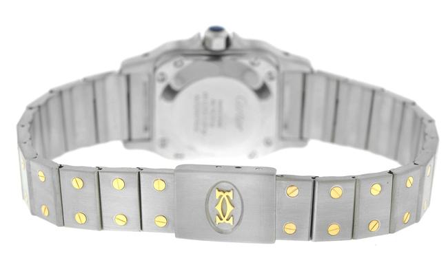 Cartier Yellow Gold Silver Ladies Santos Galbee 1567 18k Watch Cartier Yellow Gold Silver Ladies Santos Galbee 1567 18k Watch