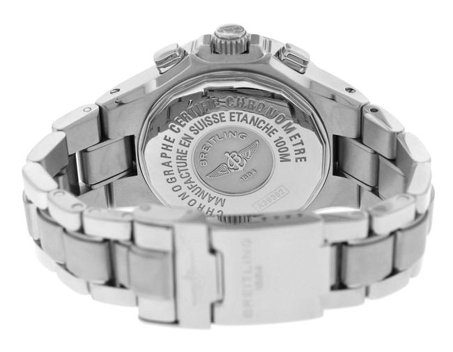 Breitling Silver Mens Hercules A39362 Steel Diamond 45mm Watch Breitling Silver Mens Hercules A39362 Steel Diamond 45mm Watch