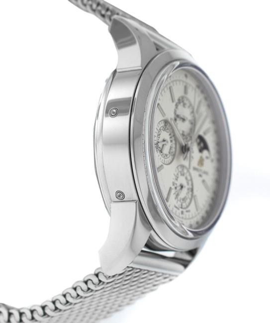 Breitling Silver Mens Transocean A19310 Steel Chrono 43mm Watch Breitling Silver Mens Transocean A19310 Steel Chrono 43mm Watch