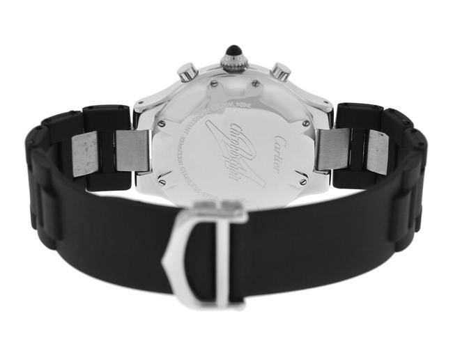 Cartier 2424 Mens Chronoscaph 38mm Steel Date Quartz Watch Cartier 2424 Mens Chronoscaph 38mm Steel Date Quartz Watch