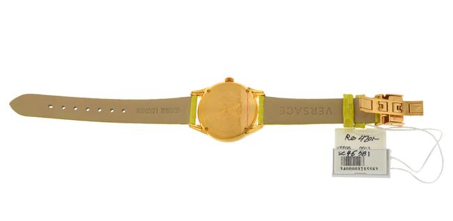 Versace Gold Tone New Dafne Vff05 0013 Steel Lime Green Quartz Watch Versace Gold Tone New Dafne Vff05 0013 Steel Lime Green Quartz Watch