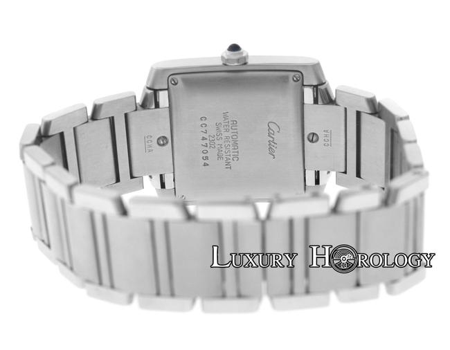 Cartier Silver Unisex Tank Francaise 2302 Steel Date 28mm Watch Cartier Silver Unisex Tank Francaise 2302 Steel Date 28mm Watch