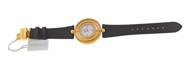 Versace Black Eon 80q81sd498 S009 Gold Tone Diamond Quartz 38mm Mop Watch Versace Black Eon 80q81sd498 S009 Gold Tone Diamond Quartz 38mm Mop Watch