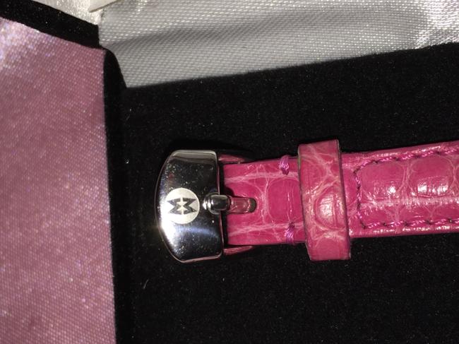Michele Pink Fushia Csx Blue Mini Diamond Ladies Watch Michele Pink Fushia Csx Blue Mini Diamond Ladies Watch