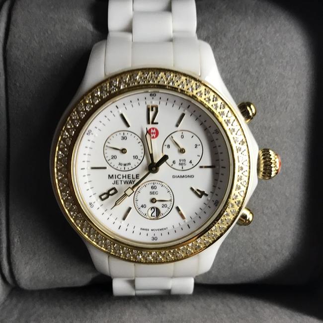 Michele White Ceramic Diamond Watch Michele White Ceramic Diamond Watch