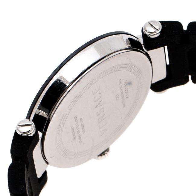 Versace Black Ceramic Stainless Steel Rubber Reve 92q Womens Wristwatch 35 Mm Watch Versace Black Ceramic Stainless Steel Rubber Reve 92q Womens Wristwatch 35 Mm Watch
