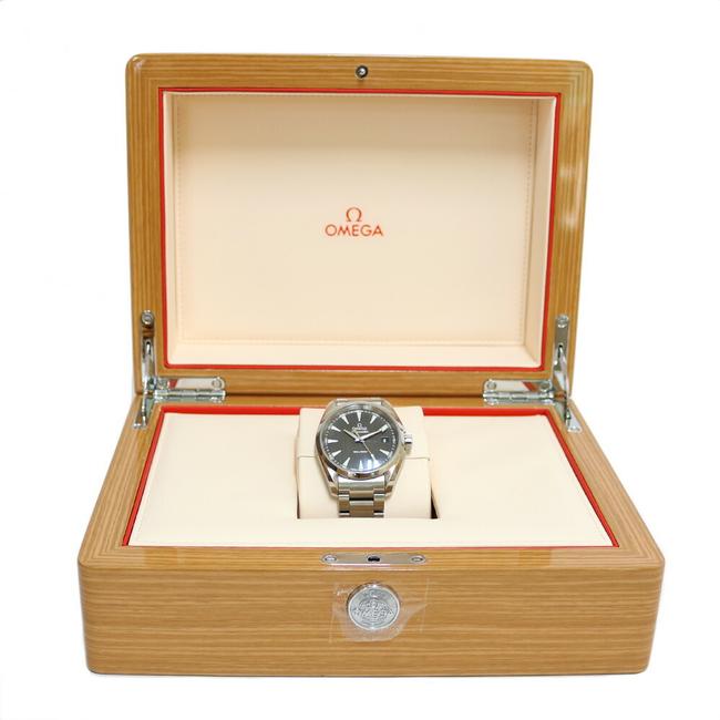 Omega Stainless Steel 150m Aqua Terra Gray Mens Watch Omega Stainless Steel 150m Aqua Terra Gray Mens Watch