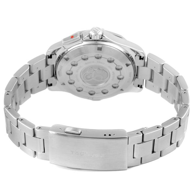 TAG Heuer Black Box Aquaracer Alarm Dial Steel Mens Wap111z Card Watch TAG Heuer Black Box Aquaracer Alarm Dial Steel Mens Wap111z Card Watch