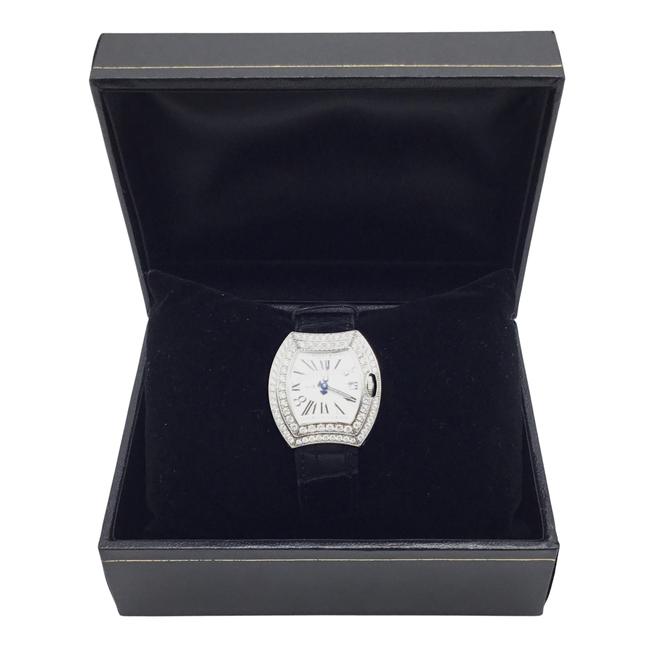 Bedat & Co Black Alligator and Diamond Watch Bedat & Co Black Alligator and Diamond Watch