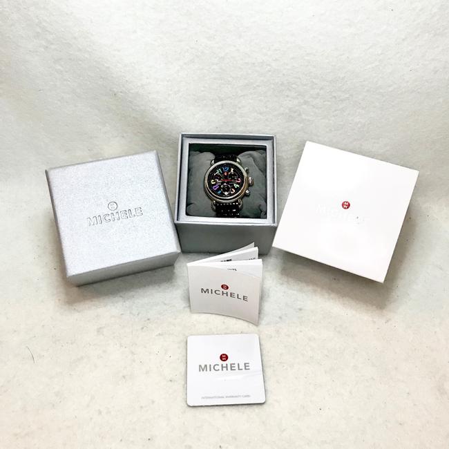 Michele Black Cxs-36 Carousel Chronograph Watch Michele Black Cxs-36 Carousel Chronograph Watch