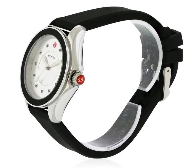 Michele Black Cape Silicone Stainless Steel Mww27a000012 Watch Michele Black Cape Silicone Stainless Steel Mww27a000012 Watch
