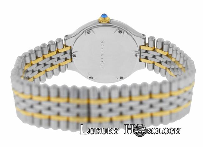 Cartier Two Tone Ladies Must De Quartz 18k Gold Steel Bullet Bracelet 28mm Watch Cartier Two Tone Ladies Must De Quartz 18k Gold Steel Bullet Bracelet 28mm Watch