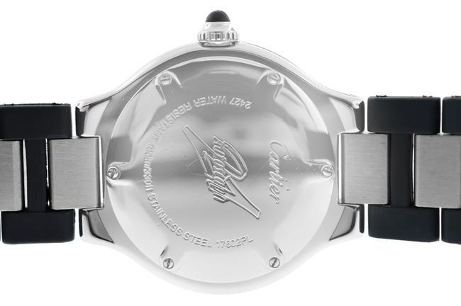Cartier Must 21 Autoscaph 2427 Stainless Steel Rubber Watch Cartier Must 21 Autoscaph 2427 Stainless Steel Rubber Watch