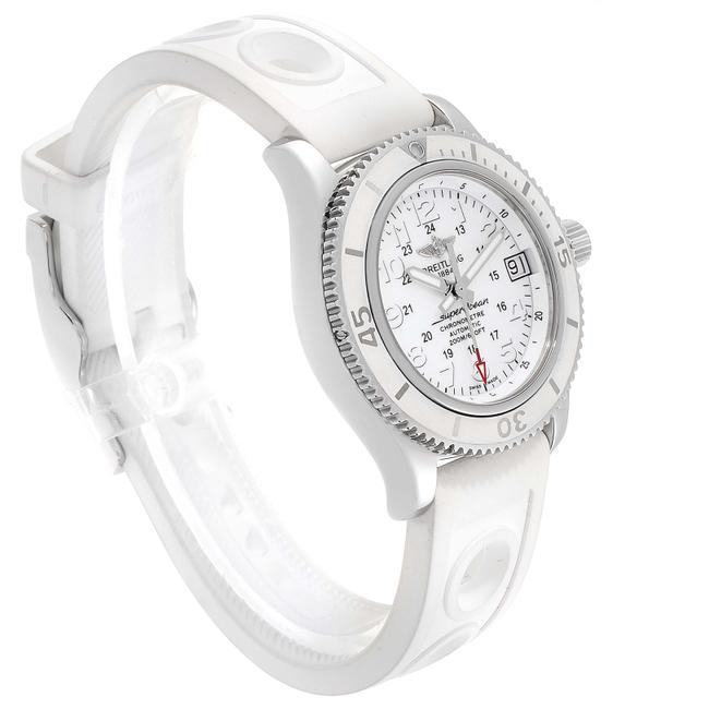 Breitling White Stainless Steel Superocean Ii Hurricane A17312 Womens Wristwatch 36 Mm Watch Breitling White Stainless Steel Superocean Ii Hurricane A17312 Womens Wristwatch 36 Mm Watch
