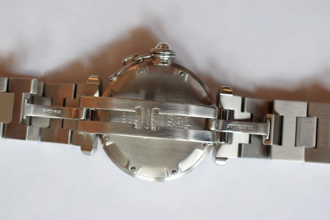 Cartier Stainless Steel "Pasha " Calendar .white Dial .circa :1990 S .swiss Made Watch Cartier Stainless Steel "Pasha " Calendar .white Dial .circa :1990 S .swiss Made Watch