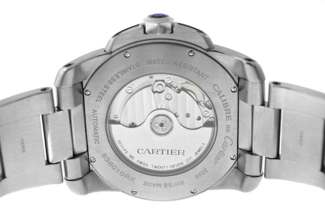 Cartier Silver Calibre De 3389 W7100016 Mens Steel Date 44mm Watch Cartier Silver Calibre De 3389 W7100016 Mens Steel Date 44mm Watch
