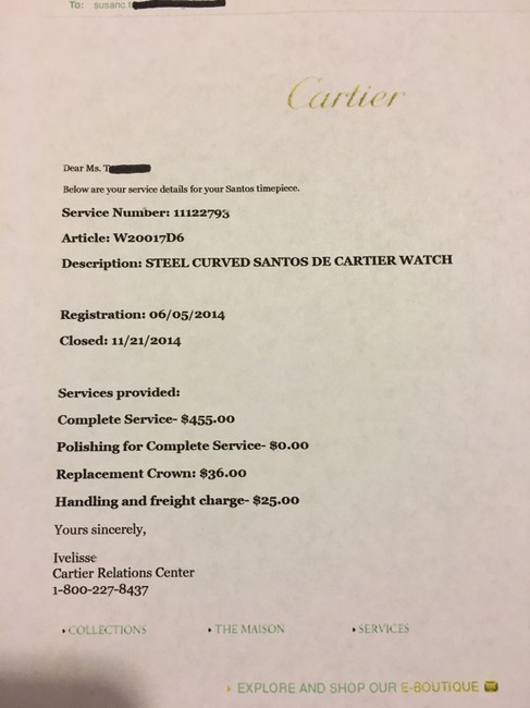 Cartier Stainless Santos Galbee Watch Cartier Stainless Santos Galbee Watch