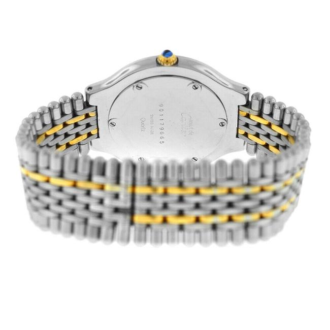 Cartier Yellow Gold Silver Must De 21 Mens Unisex Steel Bullet Quartz 35mm Watch Cartier Yellow Gold Silver Must De 21 Mens Unisex Steel Bullet Quartz 35mm Watch