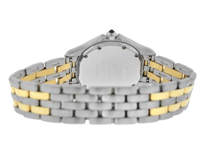 Cartier Silver Panthere Cougar 119000r Ladies Gold Steel Two Row Quartz 26mm Watch Cartier Silver Panthere Cougar 119000r Ladies Gold Steel Two Row Quartz 26mm Watch