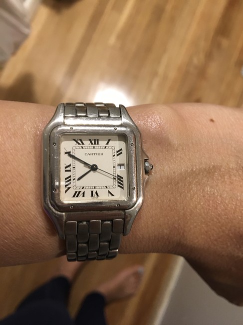 Cartier Stainless Steel Roman Panthere Quartz Silver Dial 32mm 1300 Watch Cartier Stainless Steel Roman Panthere Quartz Silver Dial 32mm 1300 Watch