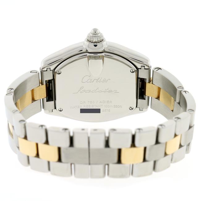 Cartier Roman Roadster Ladies Small Gold/Steel Dial W62026y4 B&p Watch Cartier Roman Roadster Ladies Small Gold/Steel Dial W62026y4 B&p Watch