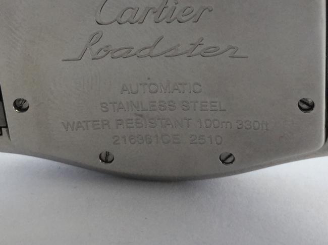Cartier Stainless Steel Roadster with Diamond Bezel Watch Cartier Stainless Steel Roadster with Diamond Bezel Watch