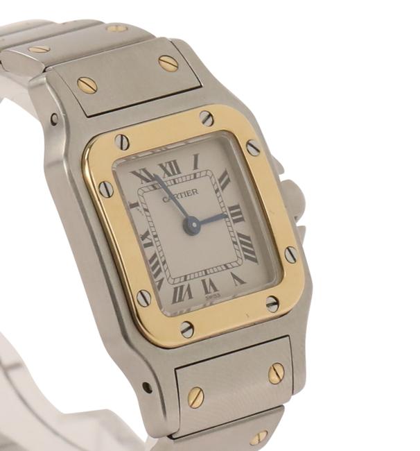 Cartier Silver Santos Galbee 1567 Stainless Steel Watch Cartier Silver Santos Galbee 1567 Stainless Steel Watch