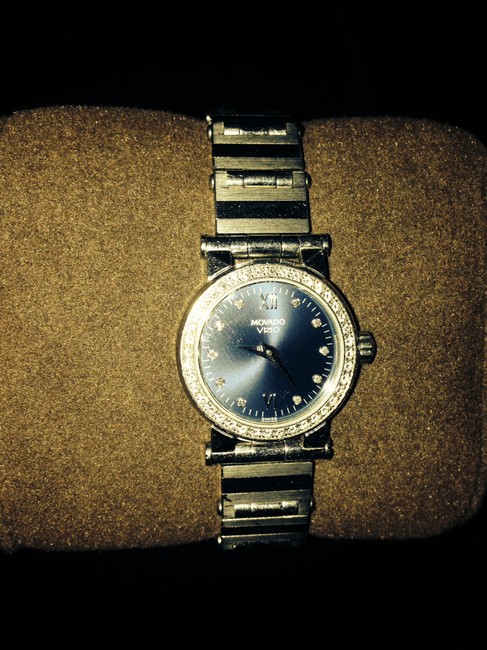 Movado White Gold Womans 18kt Vizio with Diamonds Watch Movado White Gold Womans 18kt Vizio with Diamonds Watch