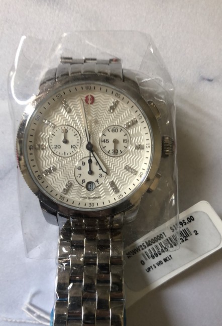 Michele Stainless Steel Womens uptown Mww25a000001 1/8 Ct Tdw Diamond Watch Michele Stainless Steel Womens uptown Mww25a000001 1/8 Ct Tdw Diamond Watch