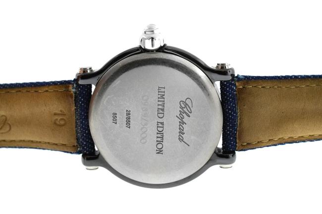 Chopard Black Silver Happy Sport 28/8507 Unisex Limited Edition Ceramic Diamond Watch Chopard Black Silver Happy Sport 28/8507 Unisex Limited Edition Ceramic Diamond Watch
