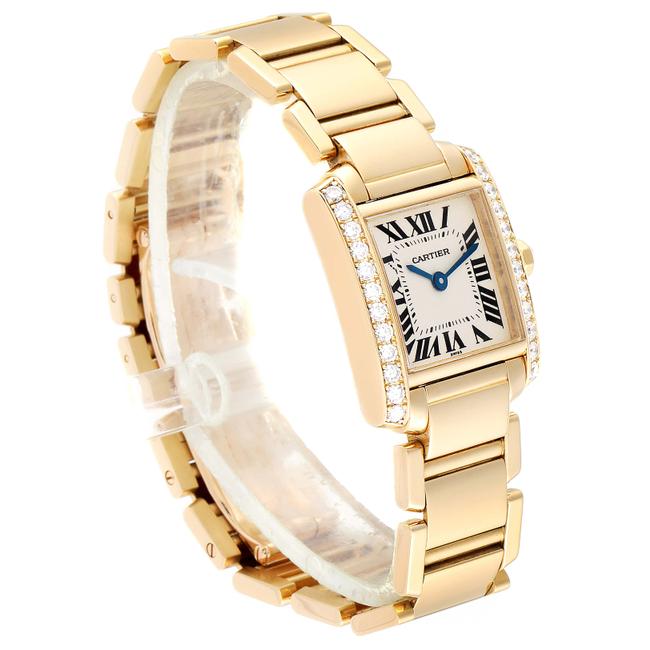 Cartier White Diamonds 18k Yellow Gold Tank Francaise We1001r8 Womens Wristwatch 20 X 25 Mm Watch Cartier White Diamonds 18k Yellow Gold Tank Francaise We1001r8 Womens Wristwatch 20 X 25 Mm Watch