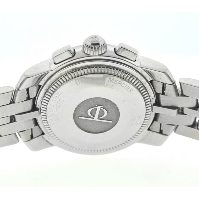 Baume & Mercier White Capeland Chronograph Stainless Steel Watch Baume & Mercier White Capeland Chronograph Stainless Steel Watch