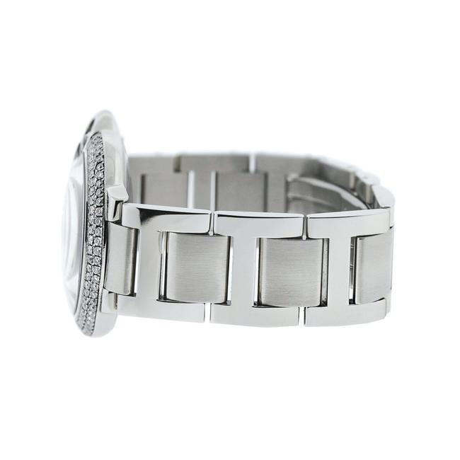 Cartier Silver 3005 Ballon Bleu Stainless Steel Diamond Bezel Watch Cartier Silver 3005 Ballon Bleu Stainless Steel Diamond Bezel Watch