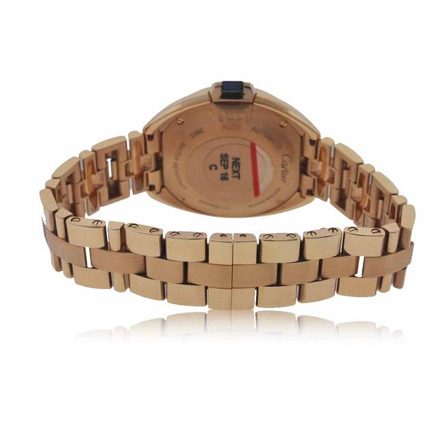 Cartier Rose Gold Cle De 31mm 18k with Diamonds Ladies Watch Cartier Rose Gold Cle De 31mm 18k with Diamonds Ladies Watch
