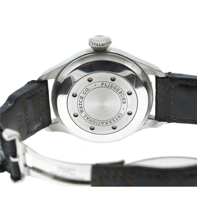 IWC Grey Big Pilot Iw5004-02 18k White Gold Leather Strap Watch IWC Grey Big Pilot Iw5004-02 18k White Gold Leather Strap Watch