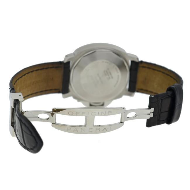 Panerai Black Luminor Pam00125 Power Reserve Leather Strap Watch Panerai Black Luminor Pam00125 Power Reserve Leather Strap Watch