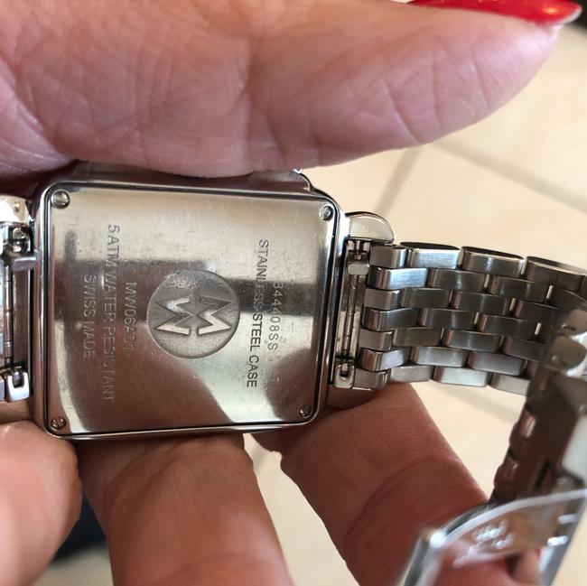 Michele Silver Deco Diamond Watch Michele Silver Deco Diamond Watch