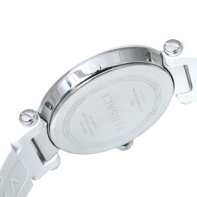 Versace White Mother Of Pearl White Ceramic Stainless Steel Rubber Reve 92q Womens Wristwatch 35 Mm Watch Versace White Mother Of Pearl White Ceramic Stainless Steel Rubber Reve 92q Womens Wristwatch 35 Mm Watch