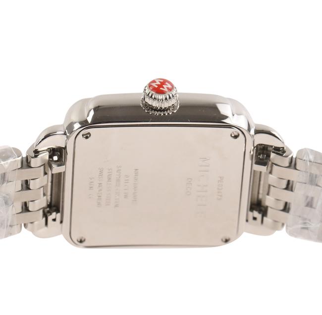 Michele Silver Deco Madison Diamond Dial Watch Michele Silver Deco Madison Diamond Dial Watch