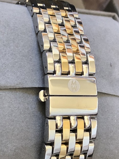Michele Gold/Silver Csx-36 Diamond Mother-of-pearl Dial Watch Michele Gold/Silver Csx-36 Diamond Mother-of-pearl Dial Watch