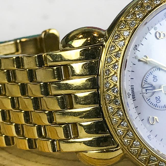 Michele Gold Stainless Steel Chronograph Csx Diamond Womens Watch Michele Gold Stainless Steel Chronograph Csx Diamond Womens Watch