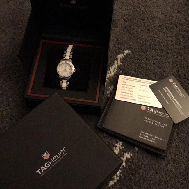 TAG Heuer White & Silver Formula 1 Ceramic Diamonds 200m-32mm (Wah1315.ba0868) Watch TAG Heuer White & Silver Formula 1 Ceramic Diamonds 200m-32mm (Wah1315.ba0868) Watch