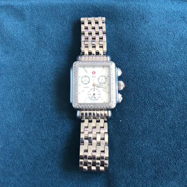 Michele Silver Deco Diamond Watch Michele Silver Deco Diamond Watch