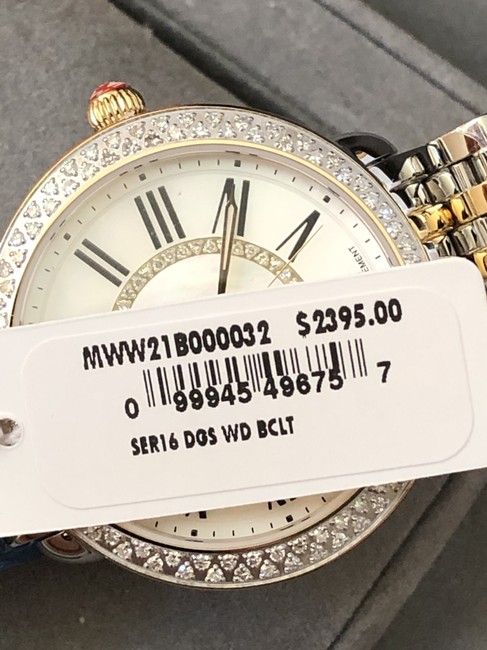 Michele Gold/Silver Gold/Silver Serein 16 Mid Two-tone Diamond Mww21b000032 Watch Michele Gold/Silver Gold/Silver Serein 16 Mid Two-tone Diamond Mww21b000032 Watch