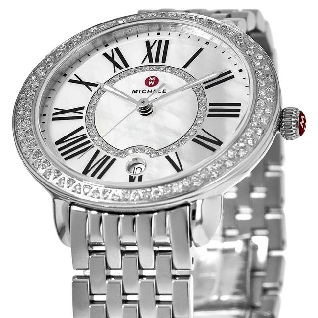 Michele Silver Serein Mid Mother Of Pearl Diamond Mww21b000030 Watch Michele Silver Serein Mid Mother Of Pearl Diamond Mww21b000030 Watch