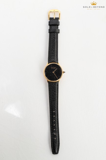 Piaget Black/ Gold Plated Vintage 18kt Electro Watch Piaget Black/ Gold Plated Vintage 18kt Electro Watch